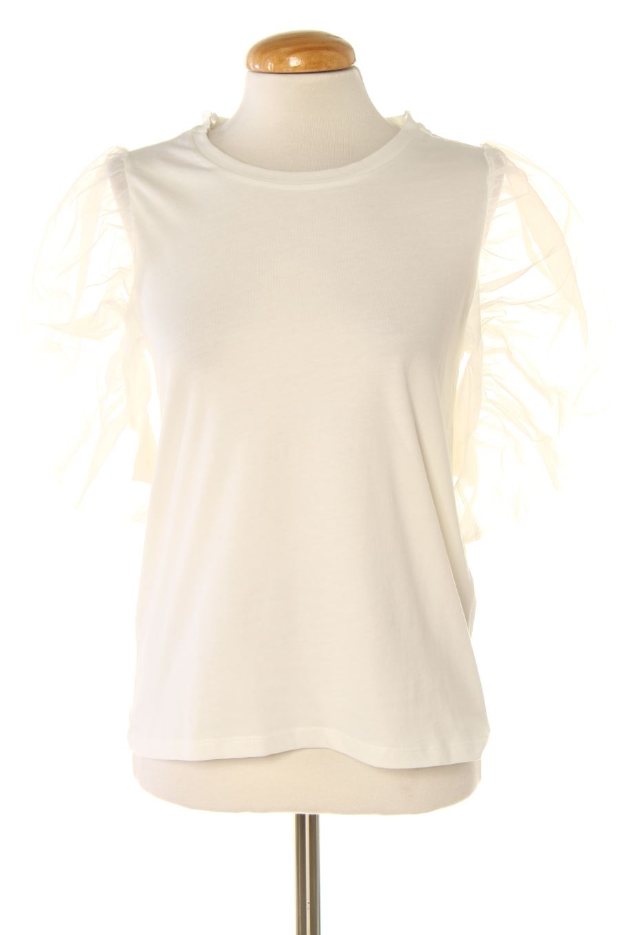 T-shirt Zara de la taille S, de couleur blanc