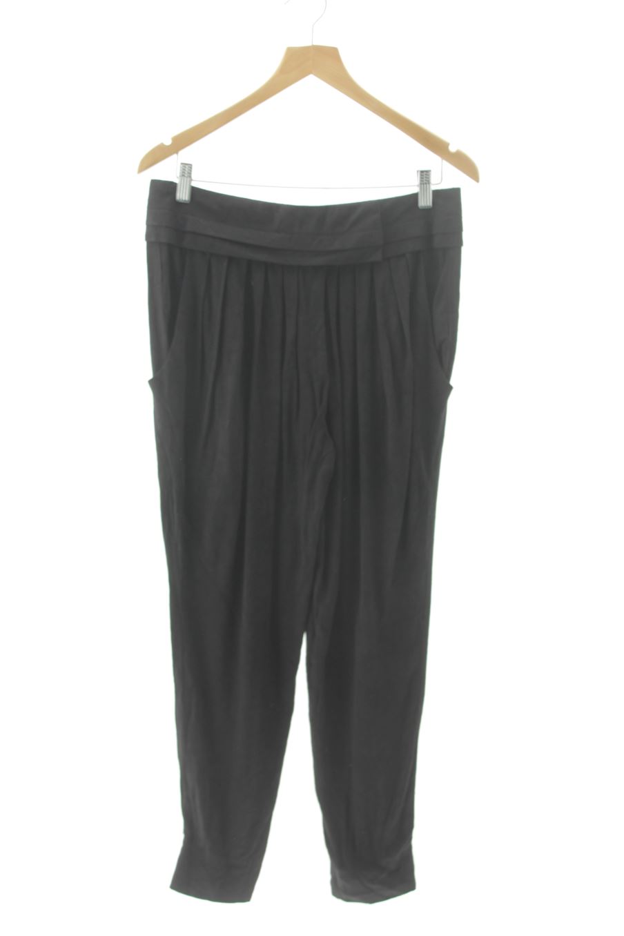Pantaloni casual de Zara de la talla S, de color nero