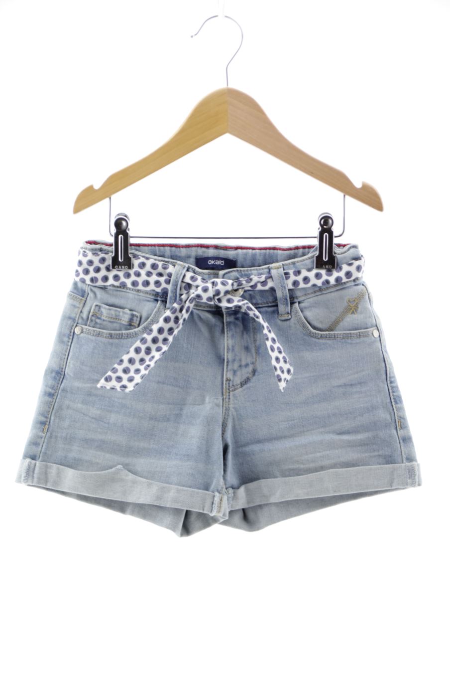 Short en jean Okaidi de la taille 8 ans de denim