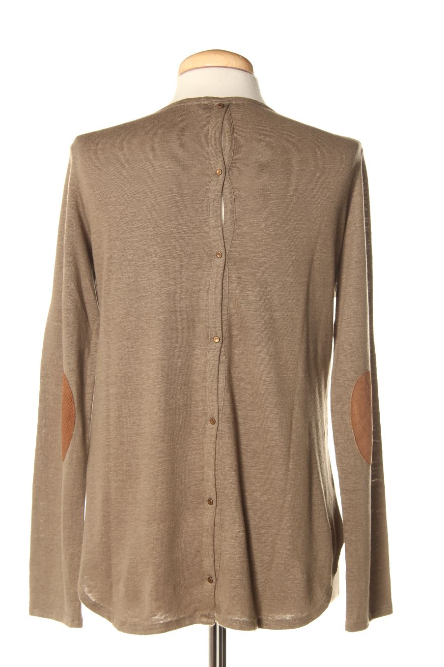 Camiseta manga larga de Massimo Dutti de la talla M, de color marrón
