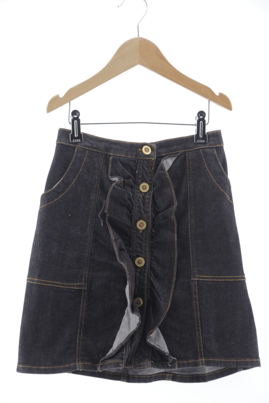 Jupe Nanos de la taille 12 ans de denim de seconde main