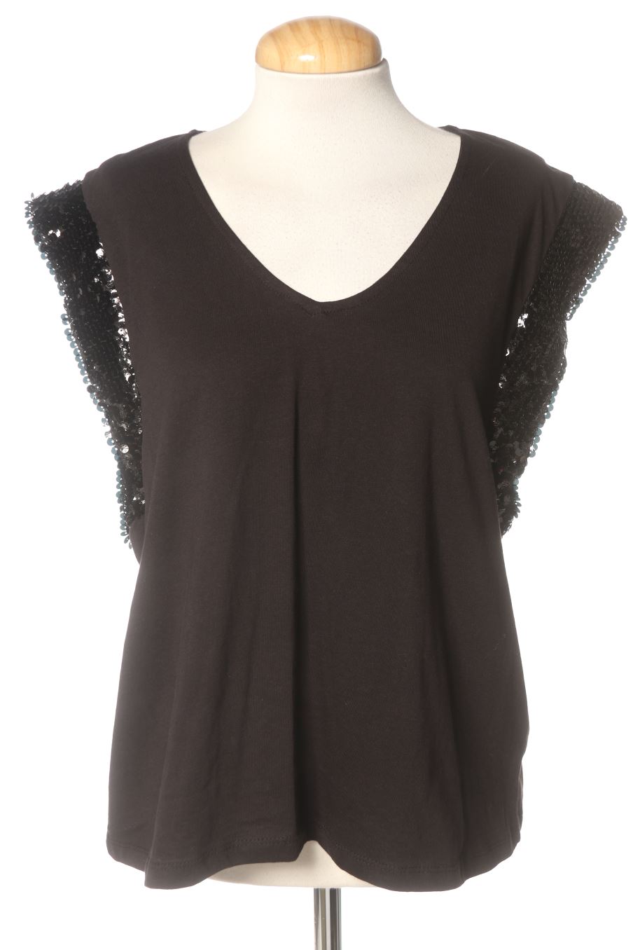Top de Sfera de la talla XL, de color negro