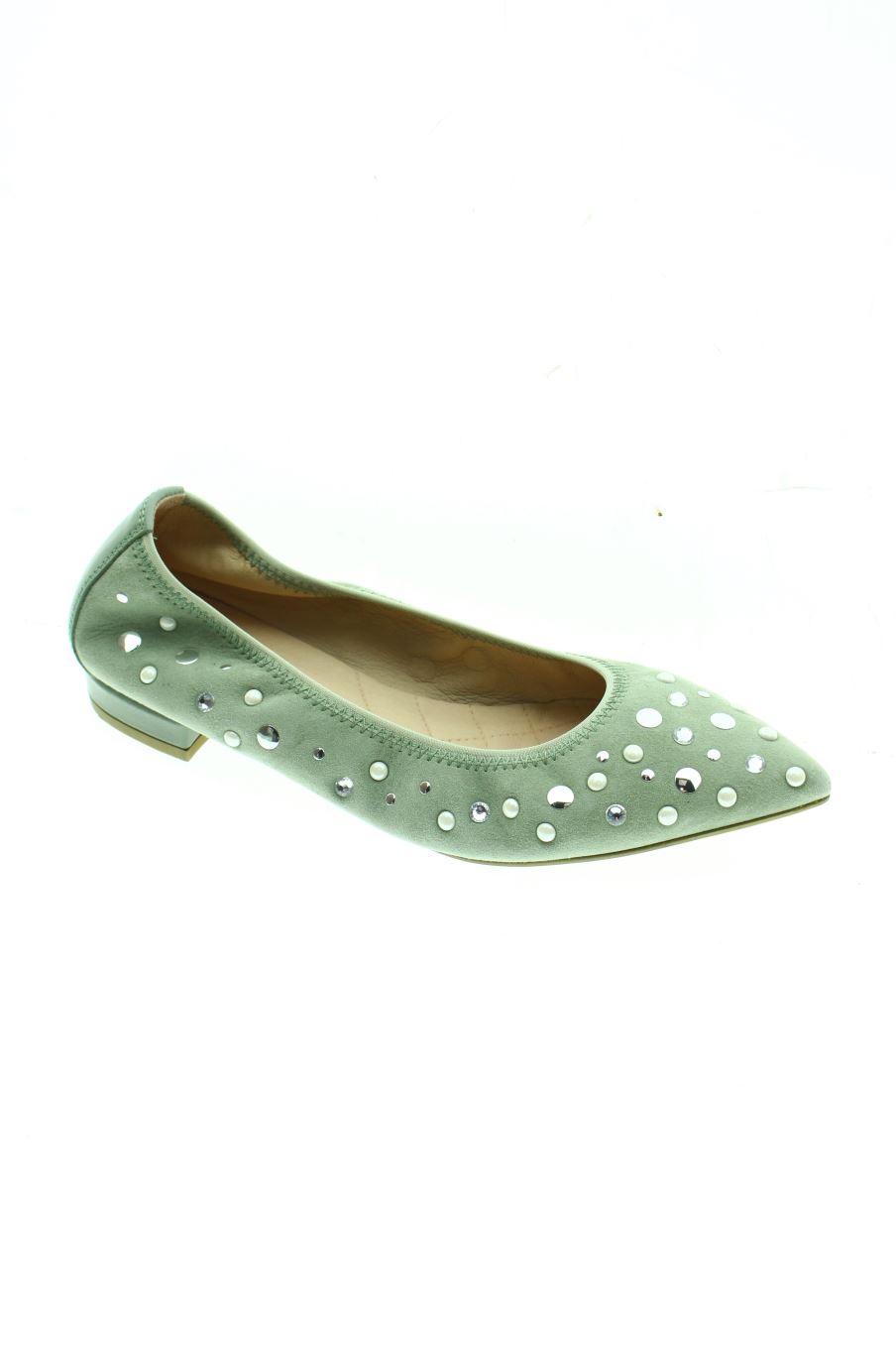 Zapatos planos de Hispanitas de la talla 39, de color verde de