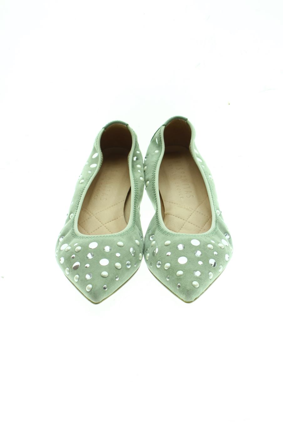 Zapatos planos de Hispanitas de la talla 39, de color verde de