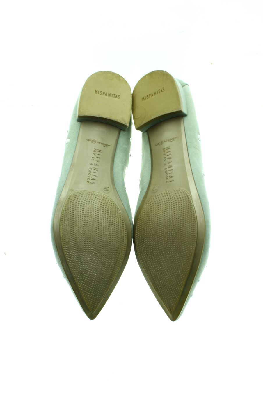 Zapatos planos de Hispanitas de la talla 39, de color verde de