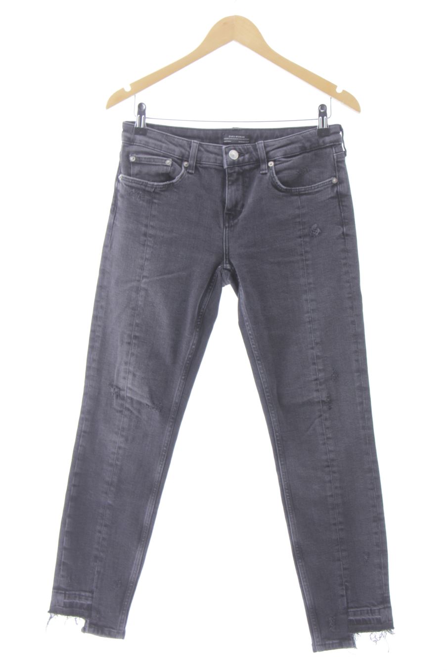 Jeans von Zara Größe 38, Farbe Schwarz, aus Jeanskleidung für