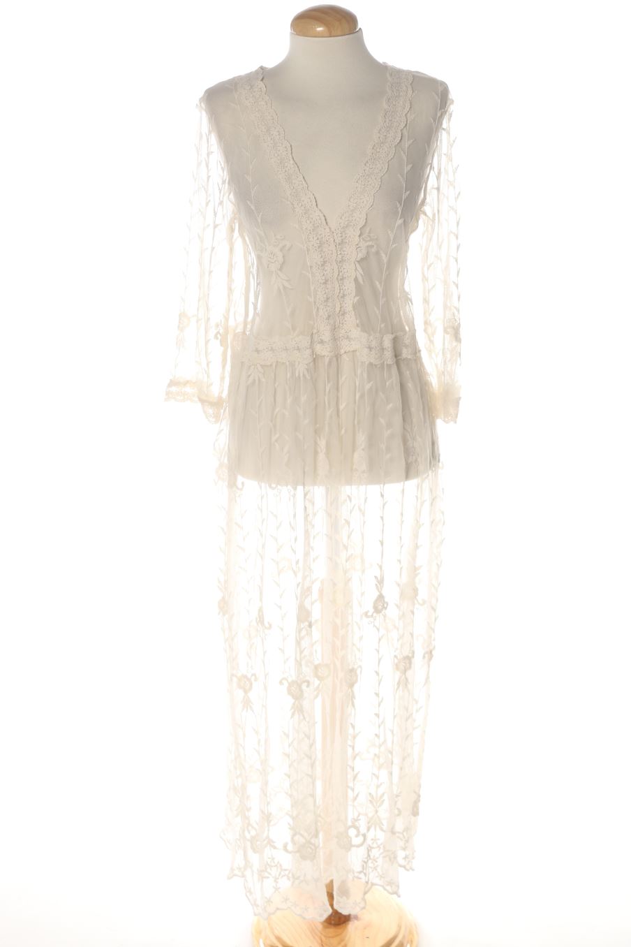 Robe casual Zara de la taille L, de couleur beige
