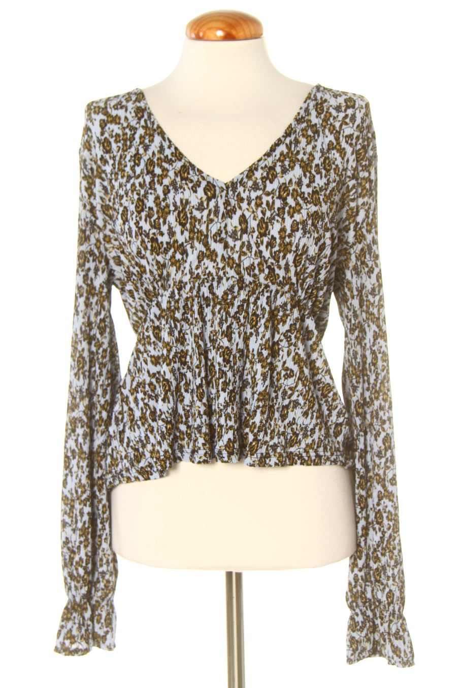 Blouse à manches longues Mango de la taille S, de couleur fleurs