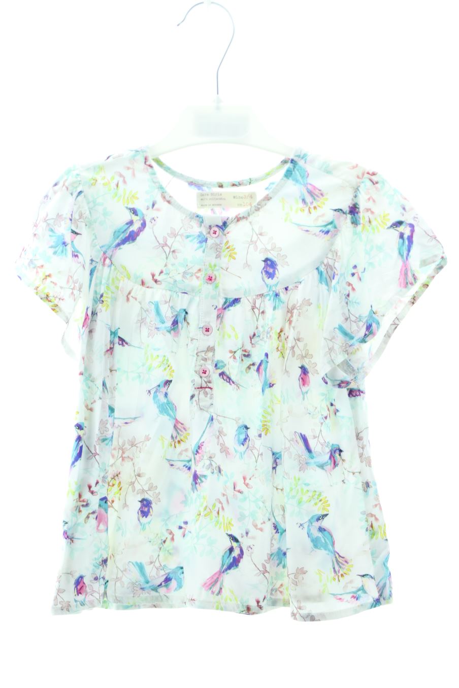 Blouse à manches courtes Zara de la taille 3 ans de seconde main