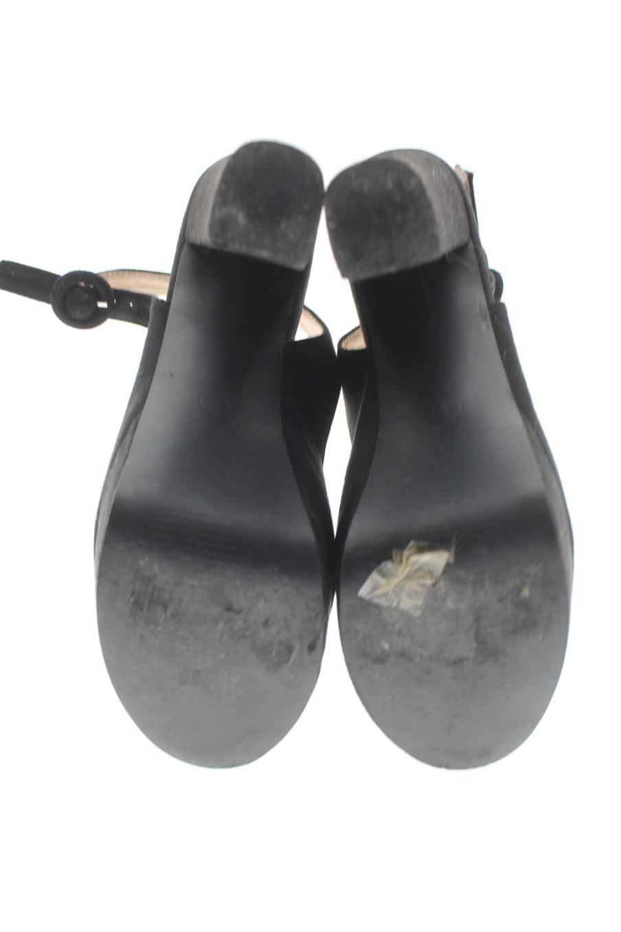 Sandalias tacon de Dana Women de la talla 39, de color negro de