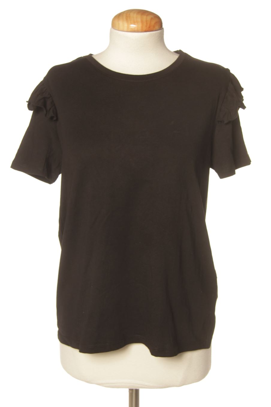 T-shirt Zara de la taille S, de couleur noir