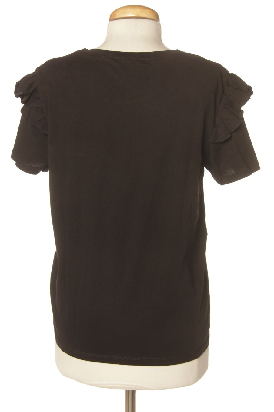 T-shirt Zara de la taille S, de couleur noir