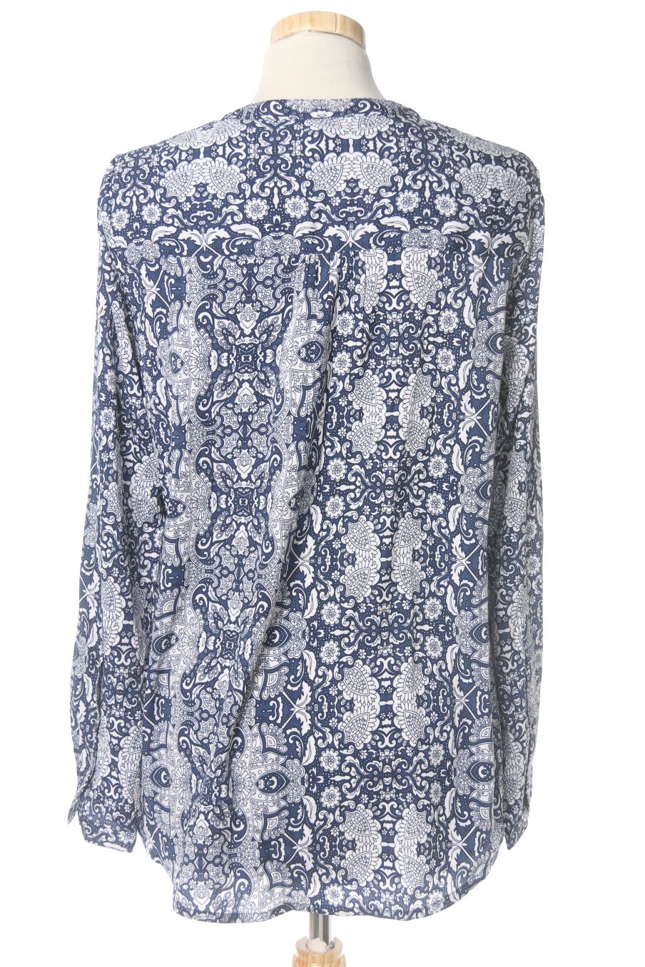 Blouse à manches longues Milano de la taille M, de couleur bleu