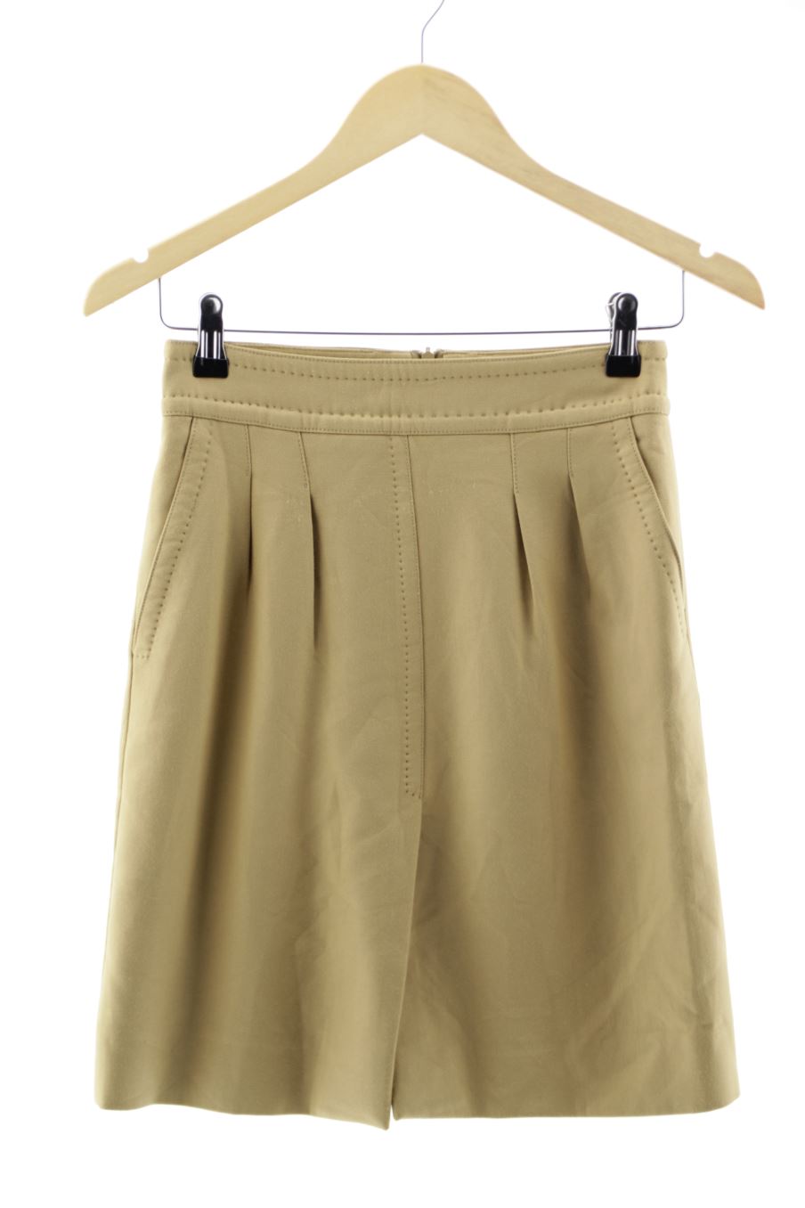Falda de Zara de la talla XS, de color marrón