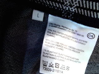 Jupe C&A de la taille L, de couleur carreaux