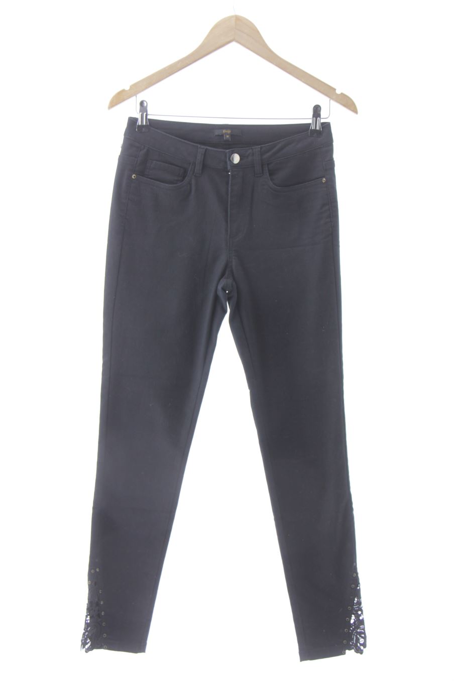 Jeans Elogy de la taille 36, de couleur noir de denim