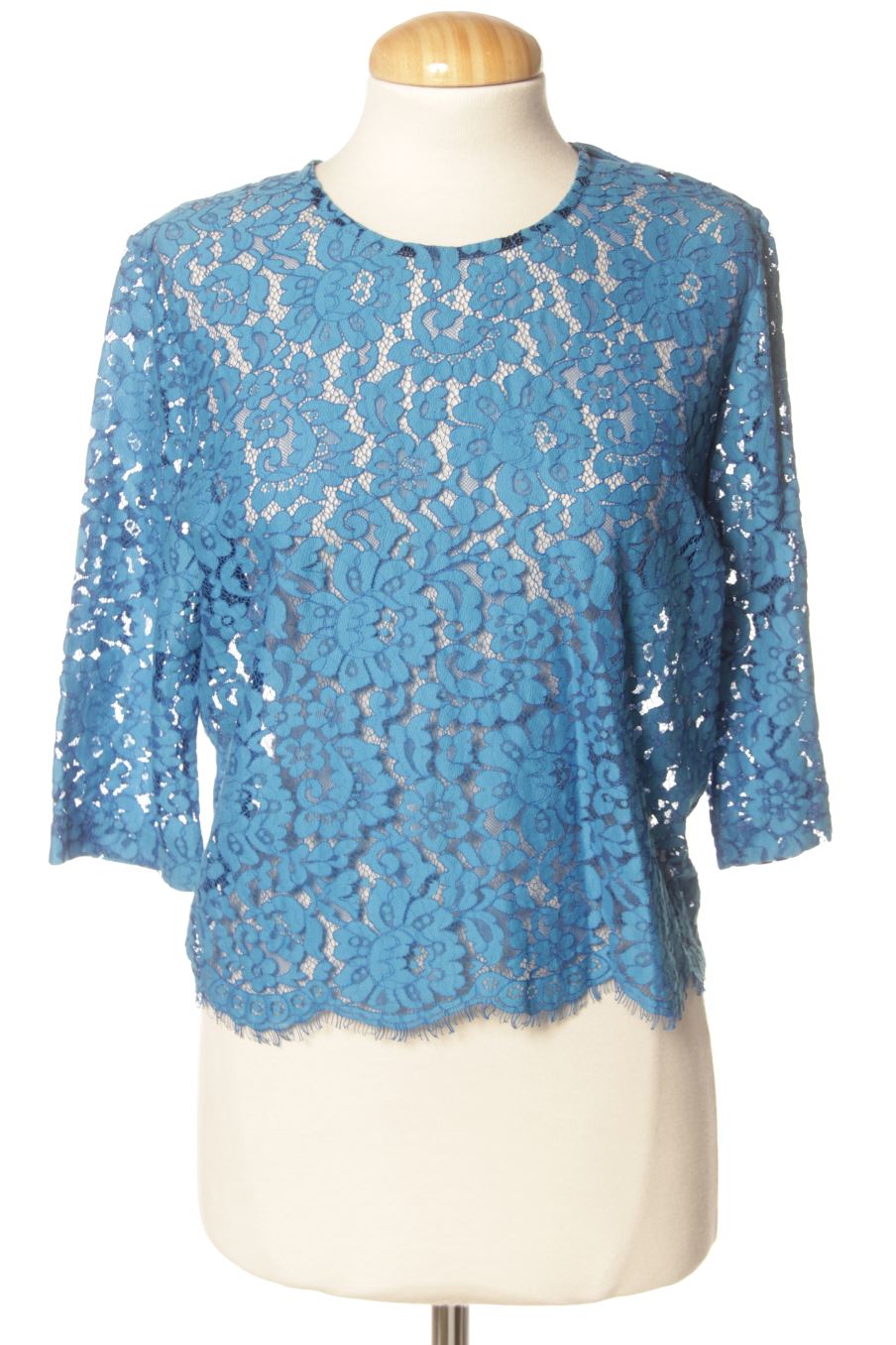Blouse à manches longues Roseanna de la taille 38, de couleur bleu