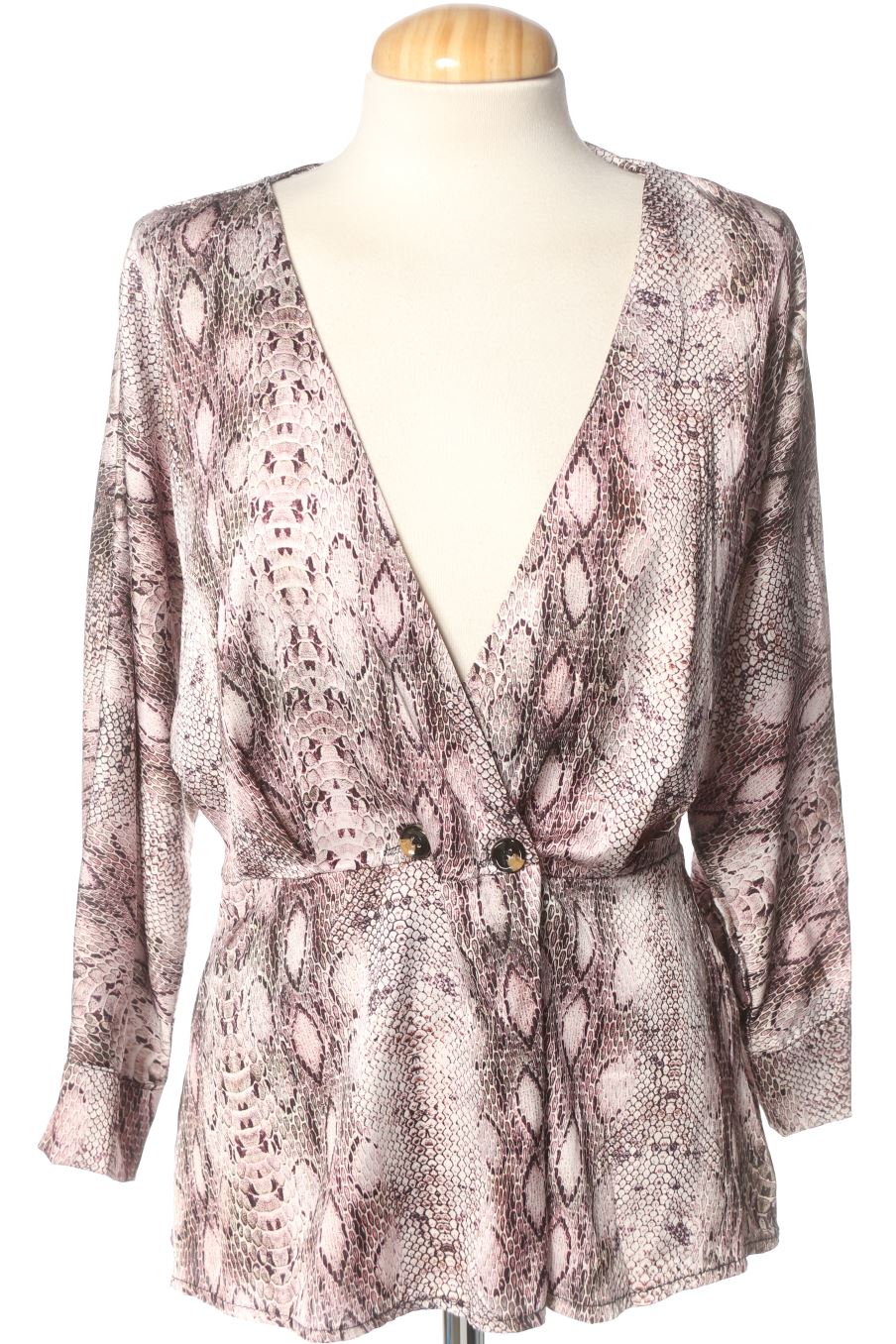 Blouse à manches courtes sense de la taille L, de couleur animal print