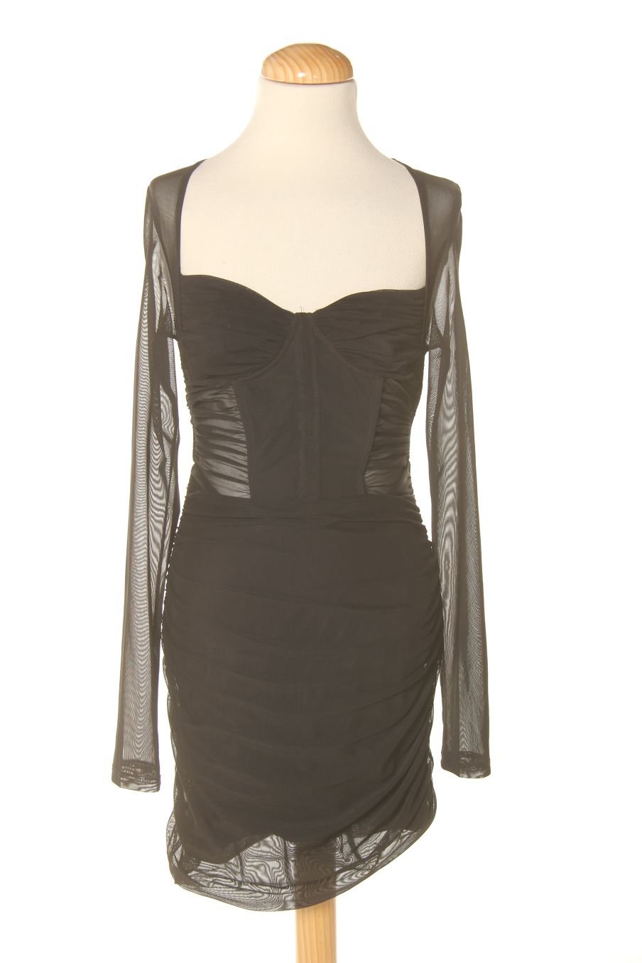 Robe casual Bershka de la taille XS, de couleur noir