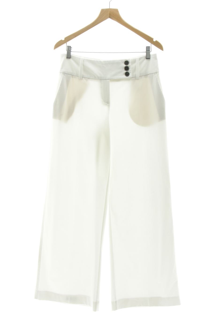 Pantalon Zara de la taille M, de couleur blanc