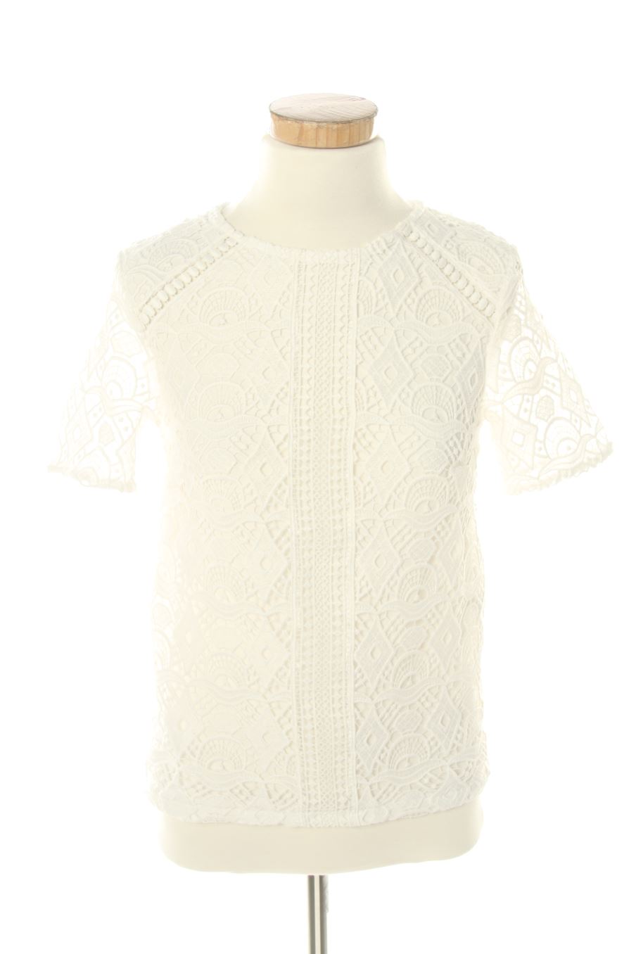 Blusa de manga corta de H&M de la talla XS, de color blanco