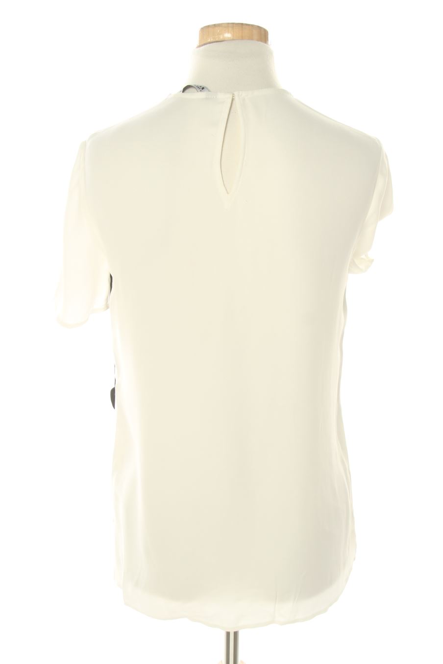 Blouse à manches courtes Zara de la taille XS, de couleur blanc