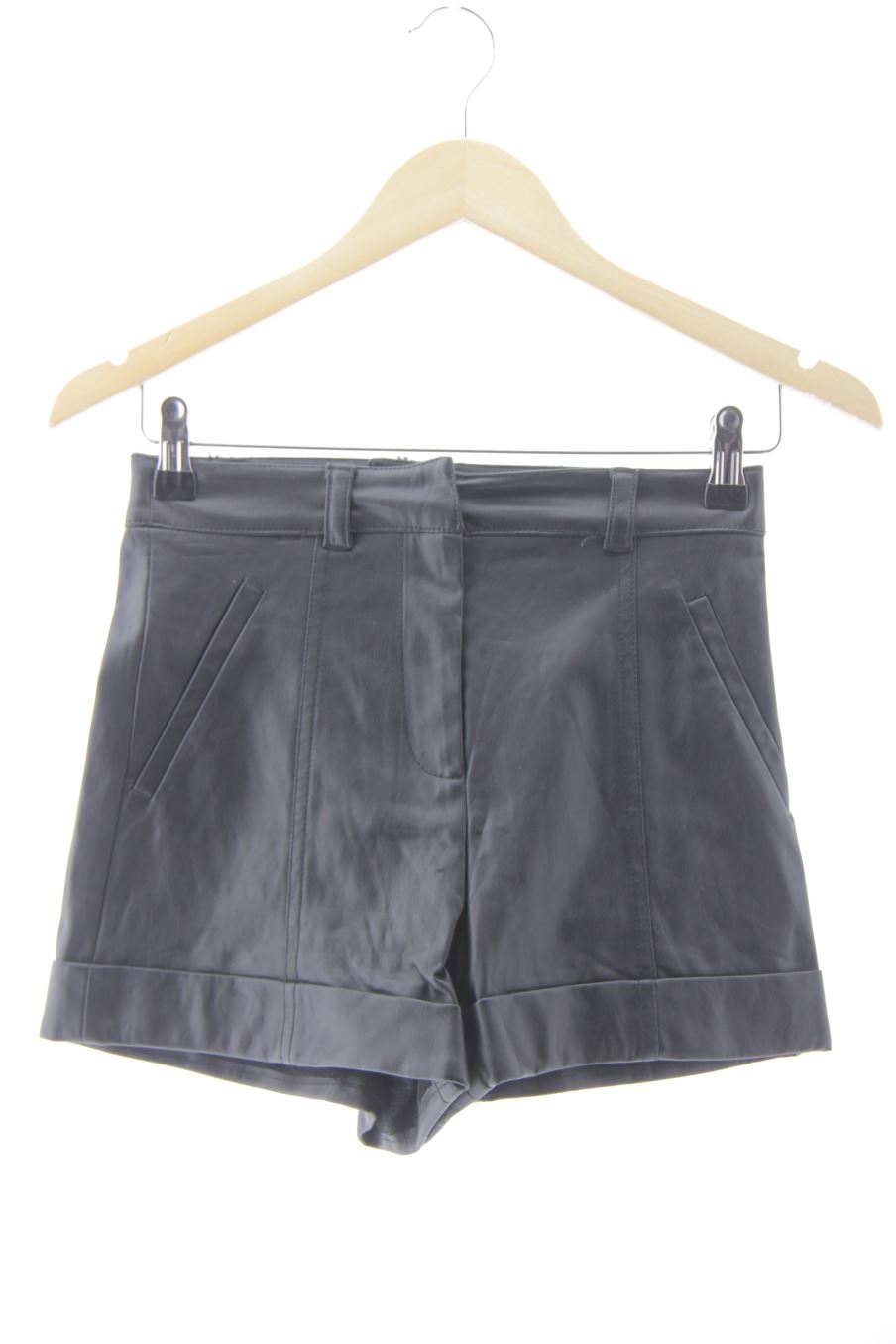 Kurze Hose von Bershka Größe XS, Farbe Schwarz, aus Synthetisch für