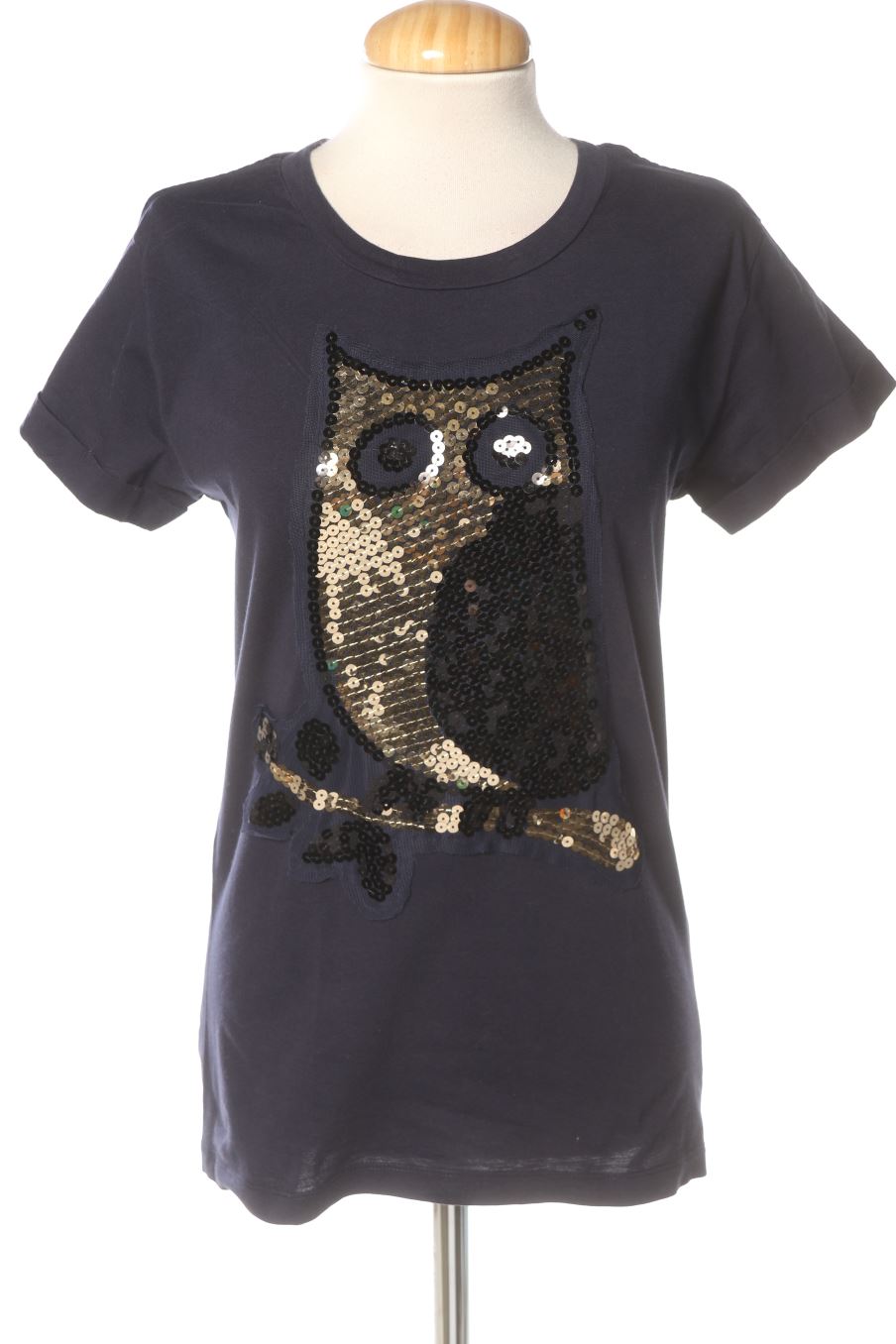T-shirt TWIST de la taille S, de couleur bleu marine