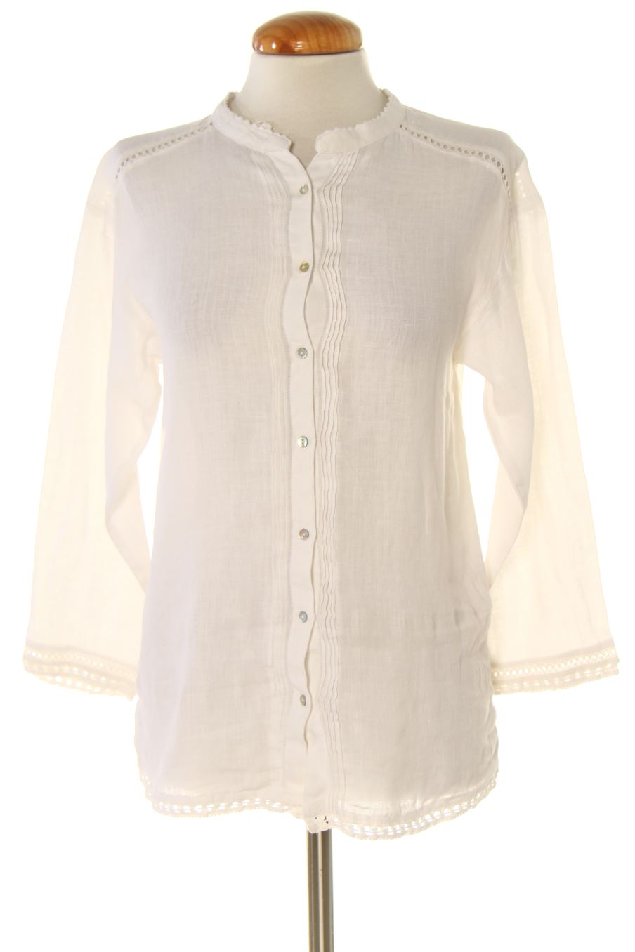 Camisa de Zara de la talla XS, de color blanco