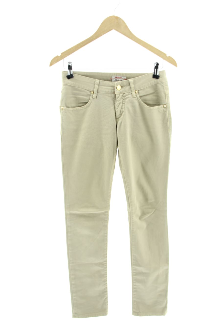 Jeans Met de la taille 36, de couleur beige de denim
