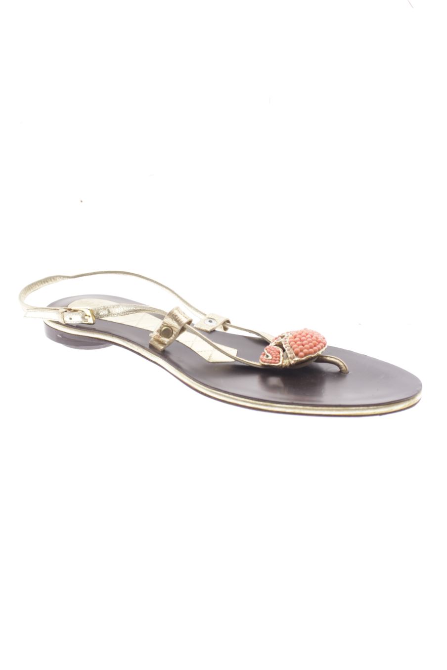 Sandalias planas de Magrit de la talla 36, de color dorado de