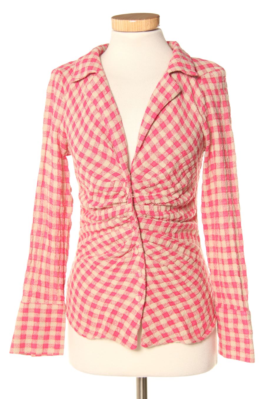 Camisa de Zara de la talla XS, de color cuadros