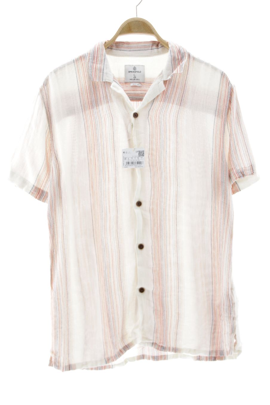 Camisa de manga corta de Springfield de la talla L