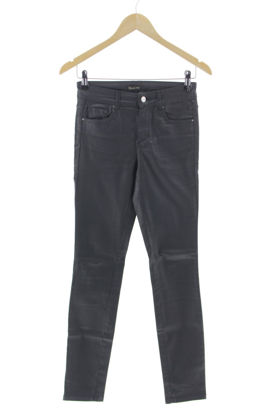 Jeans Massimo Dutti de la taille 34, de couleur noir de denim