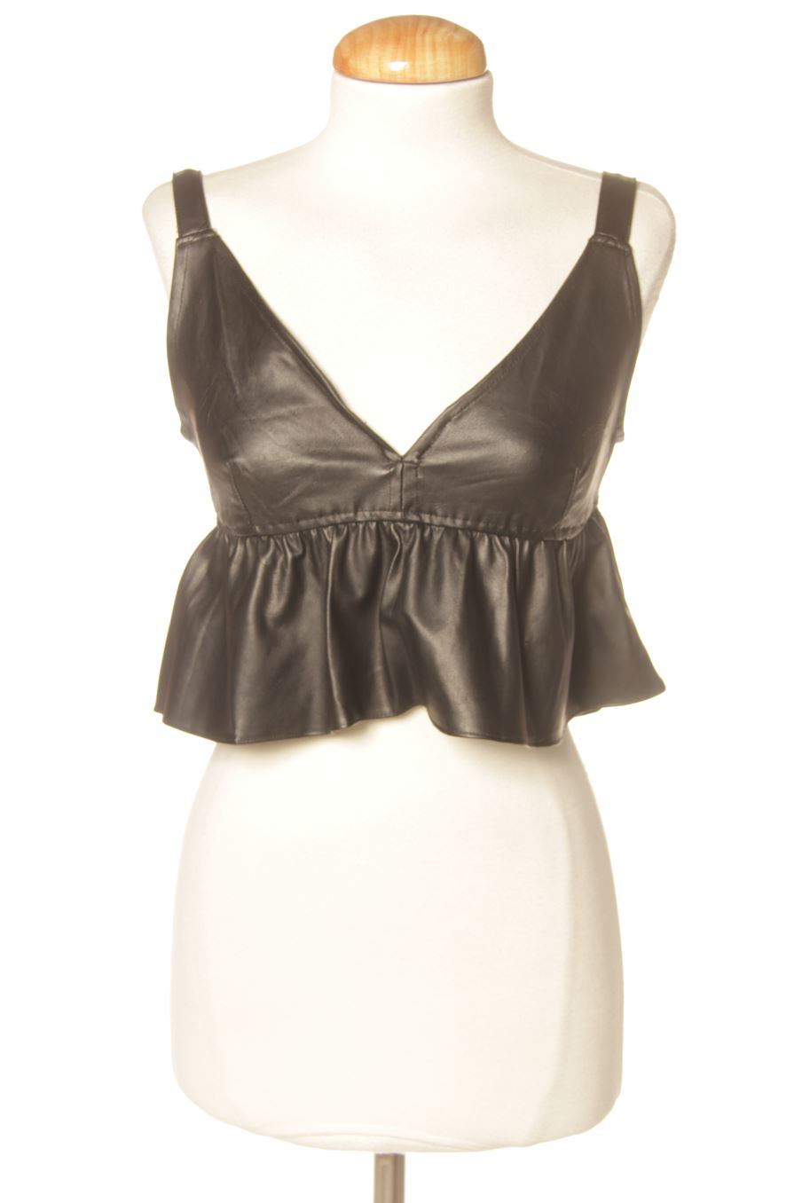Top de Terranova de la talla S, de color negro de sintético