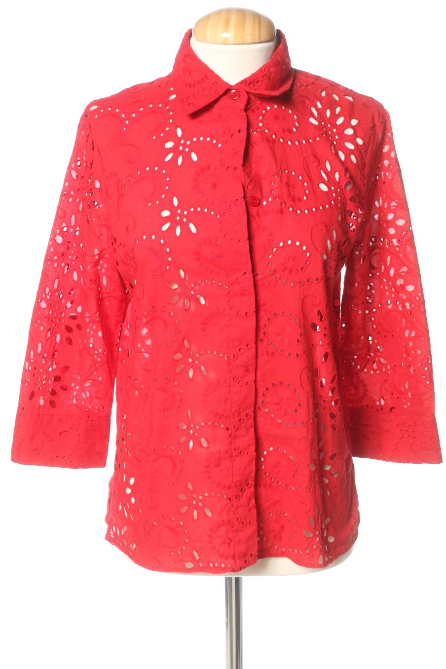 Chemise Zara de la taille XS, de couleur rouge