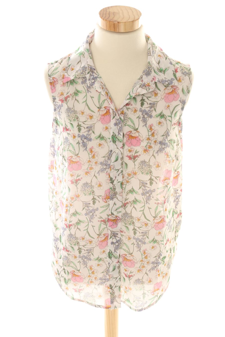 Camisa sin mangas de H&M de la talla 36, de color flores