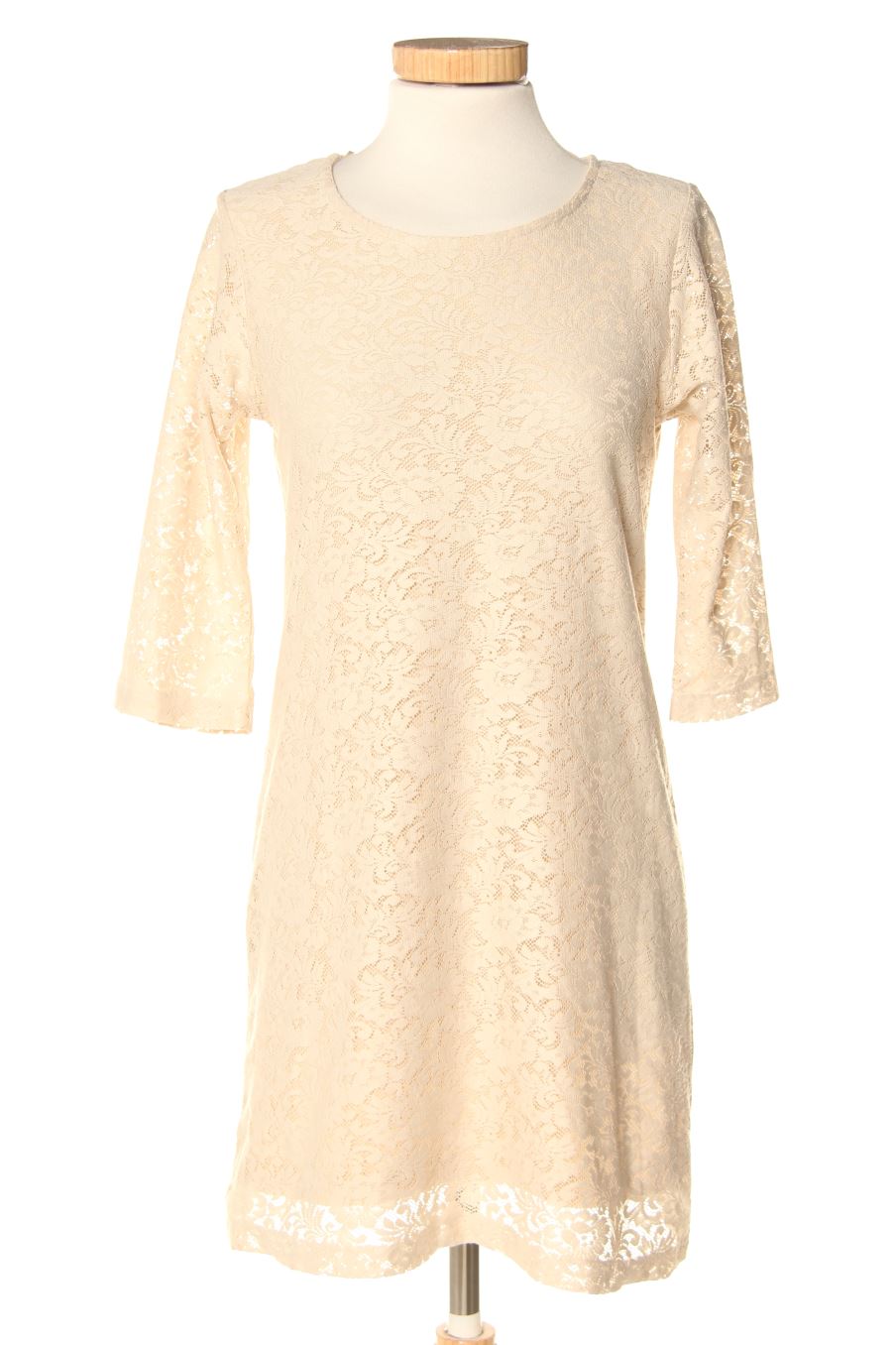 Robe casual Pull & Bear de la taille S, de couleur beige