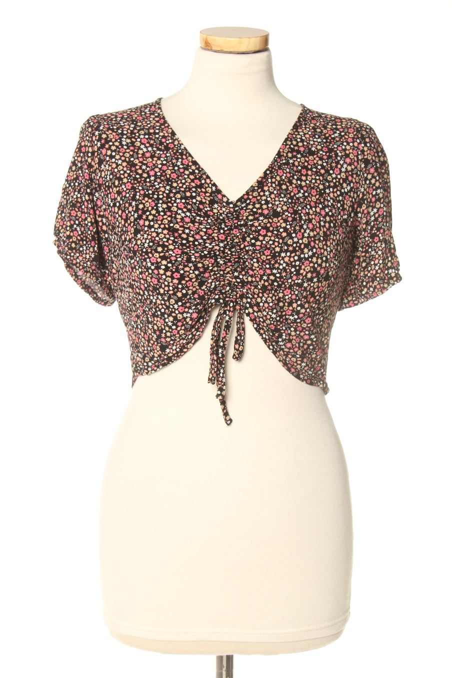 Blouse à manches courtes Bizzbee de la taille M, de couleur fleurs