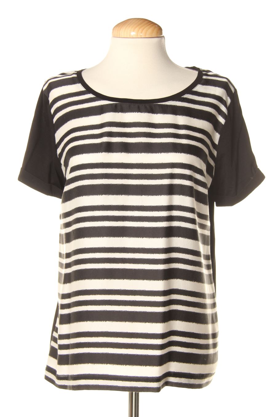 Blusa de manga corta de Caroll de la talla 40, de color rayas