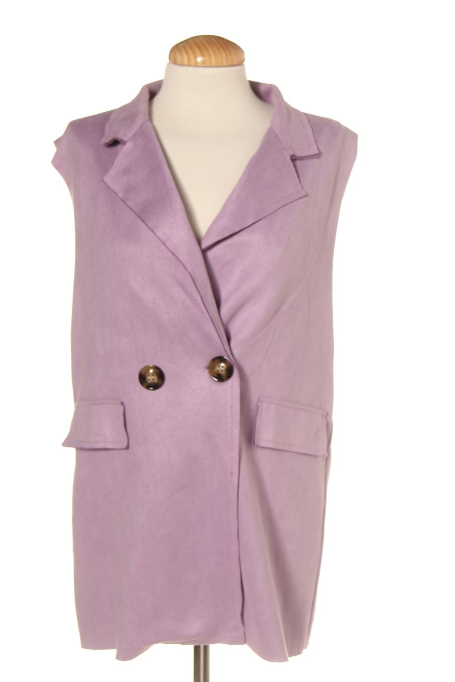 Chaleco de tela de Made in italy de la talla M, de color morado