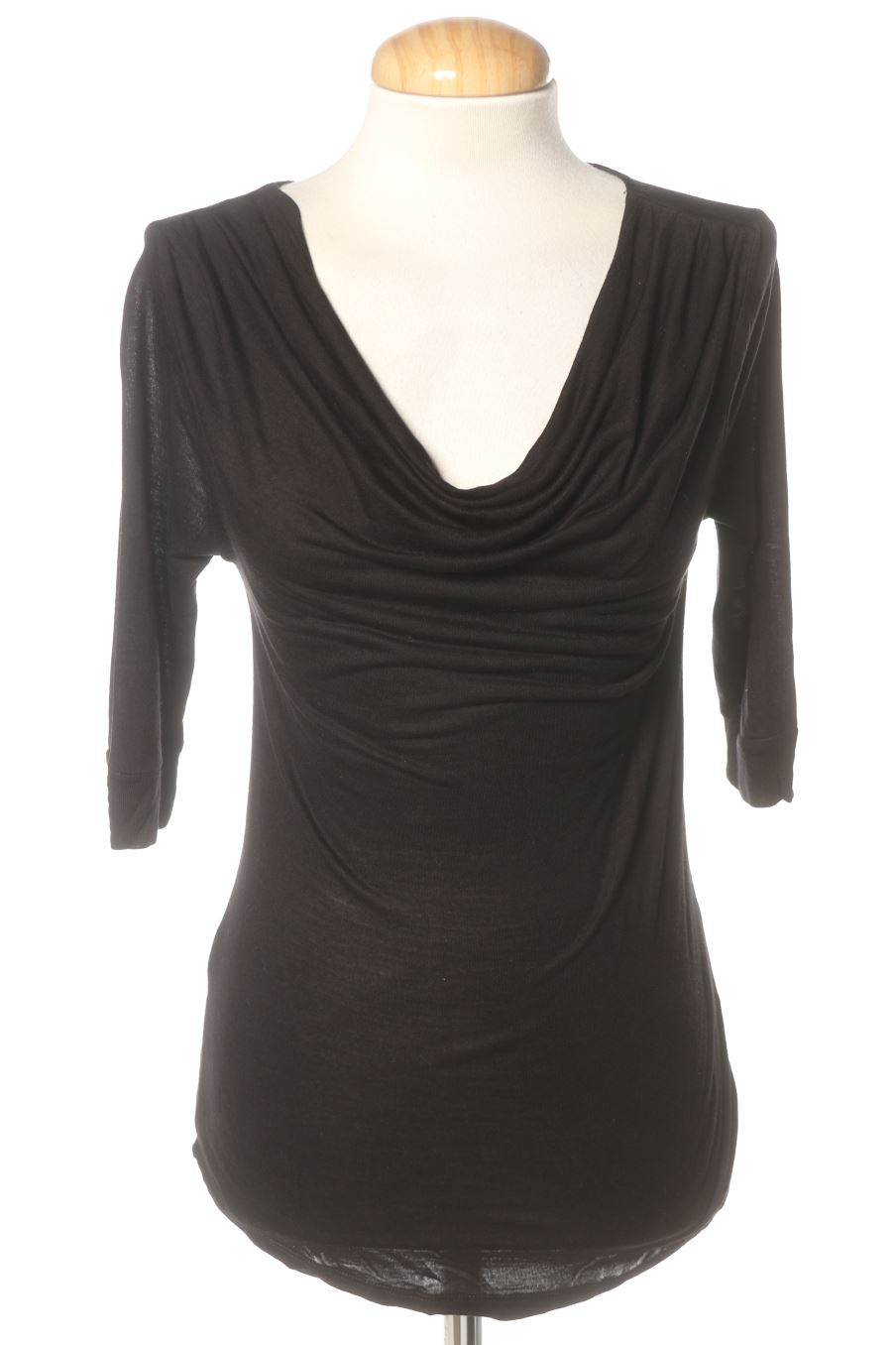 Langärmeliges T-Shirt von Monoprix Größe XS, Farbe Schwarz, für