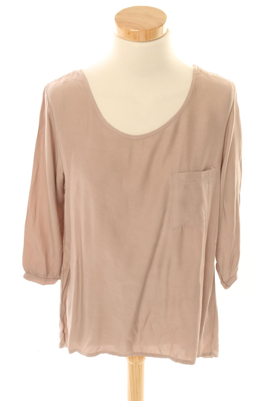 Blouse à manches courtes Made in italy de la taille M, de couleur gris