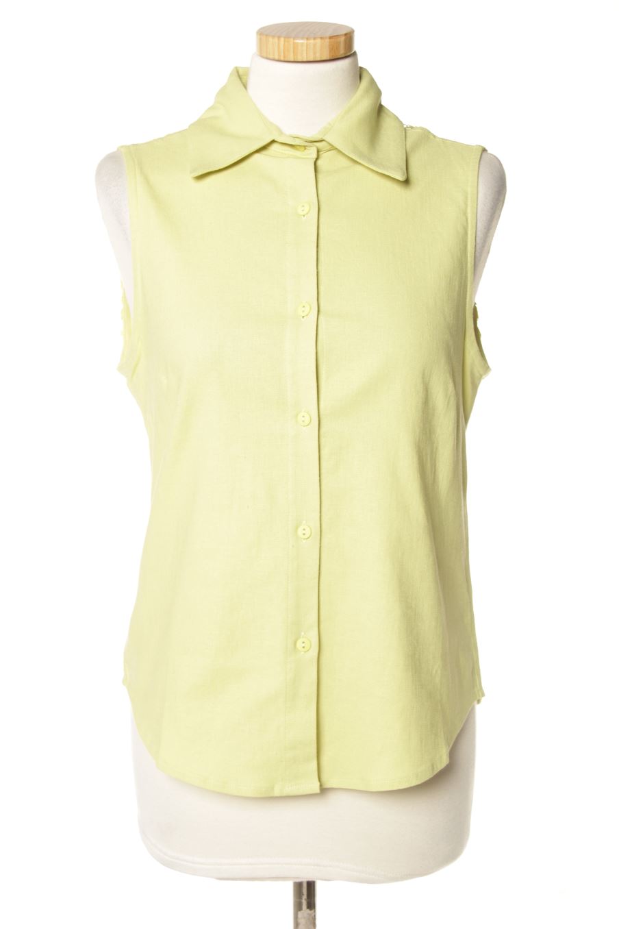 Camisa sin mangas de DIVNI Sao Paulo de la talla S, de color verde