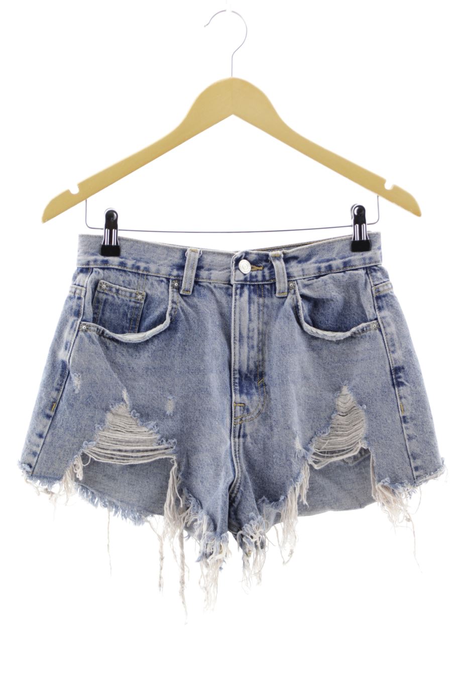 Shorts Pull & Bear de la taille 36, de couleur bleu de denim