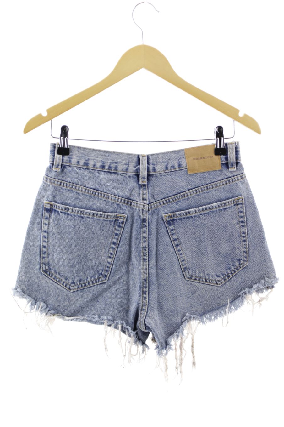 Shorts Pull & Bear de la taille 36, de couleur bleu de denim