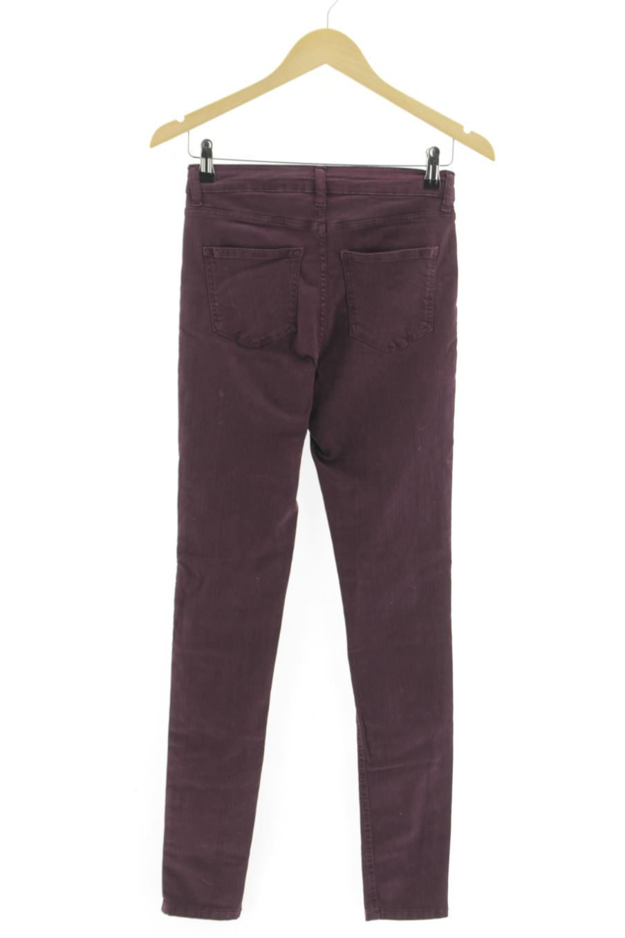 Jeans C&A de la taille 34, de couleur bordeaux de denim