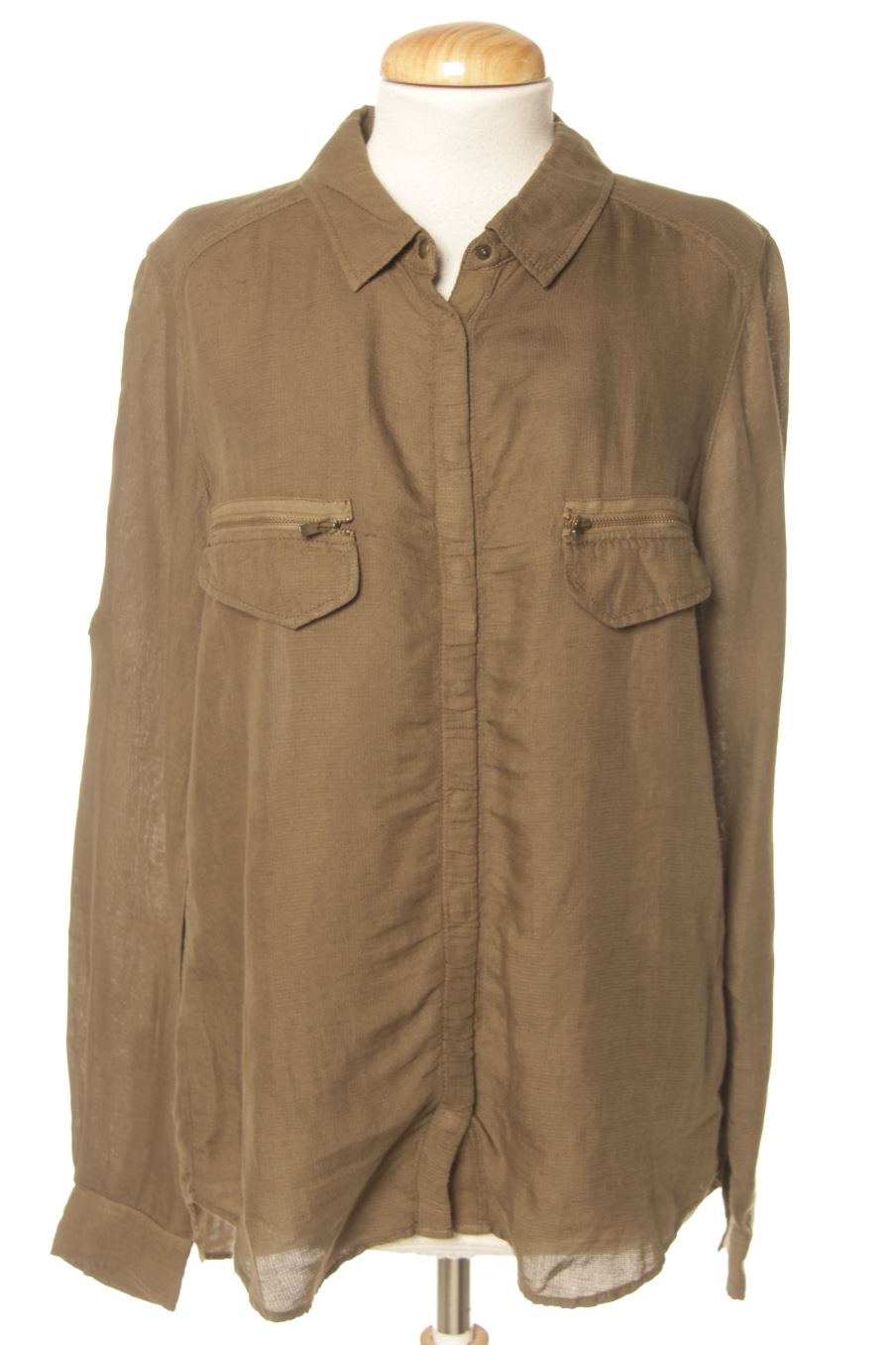 Chemise Ikks de la taille 38, de couleur marron