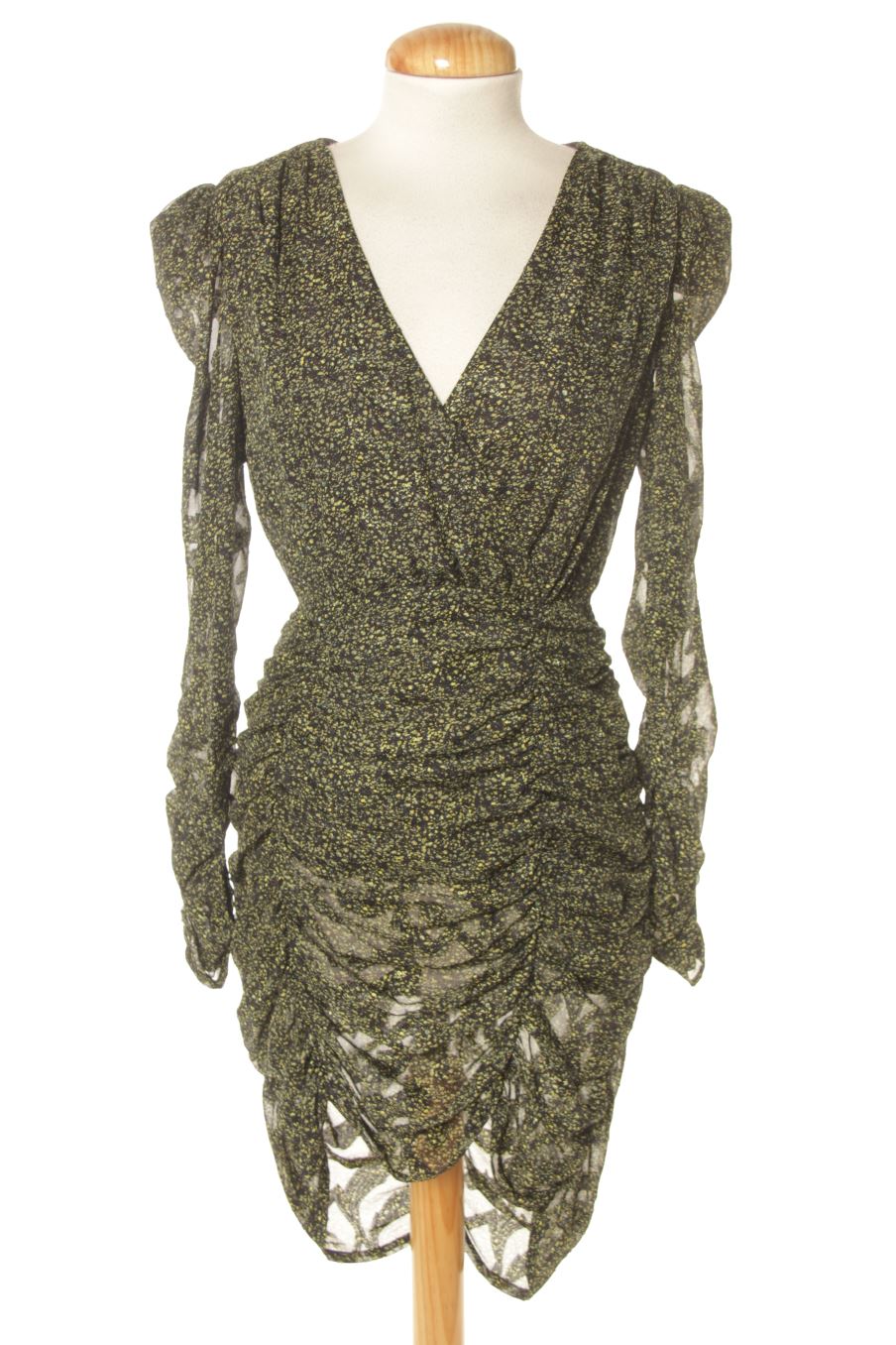 Vestito casual de Zara de la talla S, de color verde