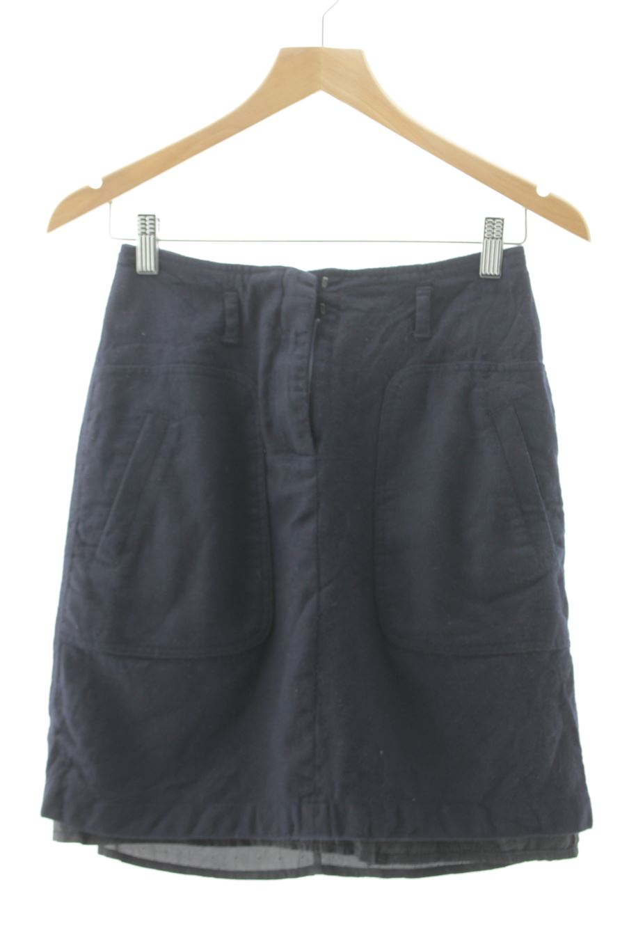 Jupe Massimo Dutti de la taille 32, de couleur bleu marine